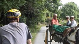 Even more tourists obstruct the route along the Gap of Dunloe
